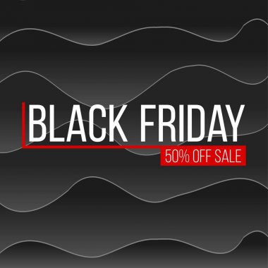 Soyut vektör kara Cuma satış planı. Sanat şablonu tasarımı, liste, sayfa, taklit broşür stili, afiş, fikir, kapak, kitap, boş, kart, reklam, poster, rozet.