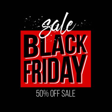 Soyut vektör kara Cuma satış planı. Sanat şablonu tasarımı, liste, sayfa, taklit broşür stili, afiş, fikir, kapak, kitap, boş, kart, reklam, poster, rozet.