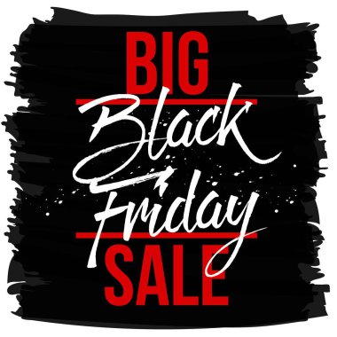 Soyut vektör kara Cuma satış planı. Sanat şablonu tasarımı, liste, sayfa, taklit broşür stili, afiş, fikir, kapak, kitap, boş, kart, reklam, poster, rozet.