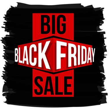 Soyut vektör kara Cuma satış planı. Sanat şablonu tasarımı, liste, sayfa, taklit broşür stili, afiş, fikir, kapak, kitap, boş, kart, reklam, poster, rozet.