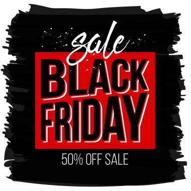 Soyut vektör kara Cuma satış planı. Sanat şablonu tasarımı, liste, sayfa, taklit broşür stili, afiş, fikir, kapak, kitap, boş, kart, reklam, poster, rozet.