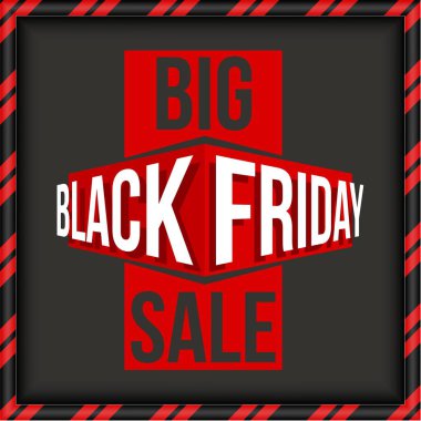 Soyut vektör kara Cuma satış planı. Sanat şablonu tasarımı, liste, sayfa, taklit broşür stili, afiş, fikir, kapak, kitap, boş, kart, reklam, poster, rozet.