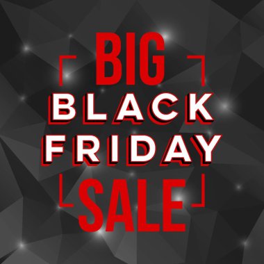 Soyut vektör kara Cuma satış planı. Sanat şablonu tasarımı, liste, sayfa, taklit broşür stili, afiş, fikir, kapak, kitap, boş, kart, reklam, poster, rozet.