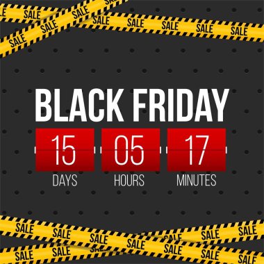 Soyut vektör kara Cuma satış planı. Sanat şablonu tasarımı, liste, sayfa, taklit broşür stili, afiş, fikir, kapak, kitap, boş, kart, reklam, poster, rozet.