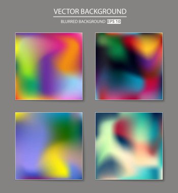 çok renkli arka plan bulanık kümesi.