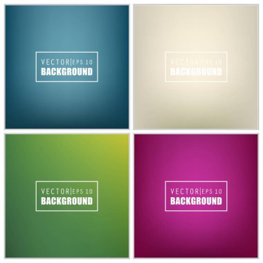 Soyut Yaratıcı konsept vektörü çok renkli bulanık arkaplan seti. Web ve Mobil Uygulamalar için, sanat örnekleme şablonu tasarımı, iş bilgileri ve sosyal medya, modern dekorasyon