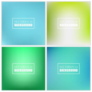 Soyut Yaratıcı konsept vektörü çok renkli bulanık arkaplan seti. Web ve Mobil Uygulamalar için, sanat örnekleme şablonu tasarımı, iş bilgileri ve sosyal medya, modern dekorasyon