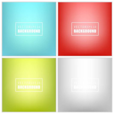 Soyut Yaratıcı konsept vektörü çok renkli bulanık arkaplan seti. Web ve Mobil Uygulamalar için, sanat örnekleme şablonu tasarımı, iş bilgileri ve sosyal medya, modern dekorasyon