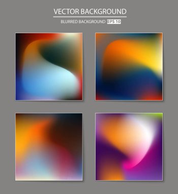 çok renkli arka plan bulanık kümesi.