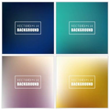 Soyut Yaratıcı konsept vektörü çok renkli bulanık arkaplan seti. Web ve Mobil Uygulamalar için, sanat örnekleme şablonu tasarımı, iş bilgileri ve sosyal medya, modern dekorasyon