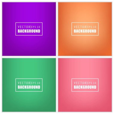 Soyut Yaratıcı konsept vektörü çok renkli bulanık arkaplan seti. Web ve Mobil Uygulamalar için, sanat örnekleme şablonu tasarımı, iş bilgileri ve sosyal medya, modern dekorasyon