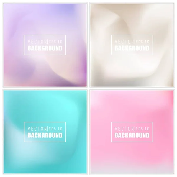 Streszczenie Creative concept vector multicolored blurred background set. Do aplikacji internetowych i mobilnych, sztuka ilustracji szablon projektu, infografiki biznesowej i mediów społecznościowych, nowoczesna dekoracja — Wektor stockowy