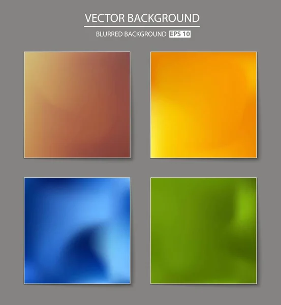 Multicolored blurred background set. — Stock Vector