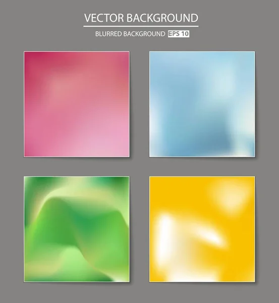 Multicolored blurred background set. — Stock Vector