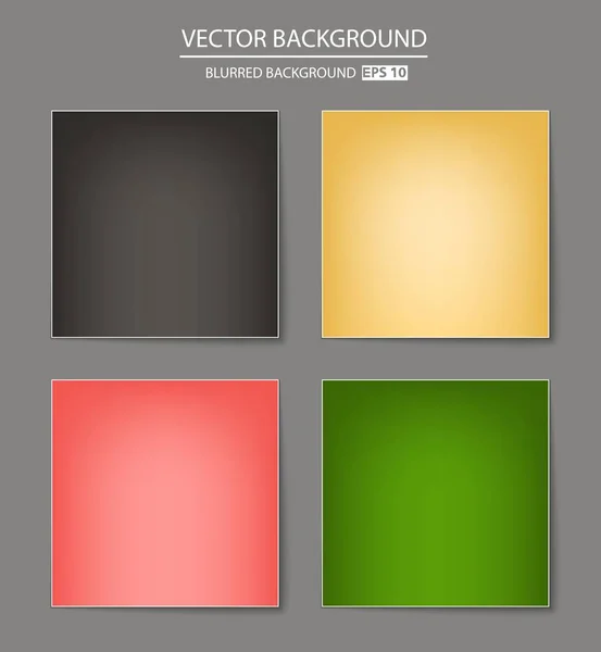 Conjunto de fondo borroso multicolor . — Vector de stock