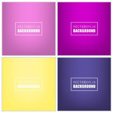 Soyut Yaratıcı konsept vektörü çok renkli bulanık arkaplan seti. Web ve Mobil Uygulamalar için, sanat örnekleme şablonu tasarımı, iş bilgileri ve sosyal medya, modern dekorasyon