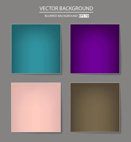 Multicolored blurred background set. — Stock Vector