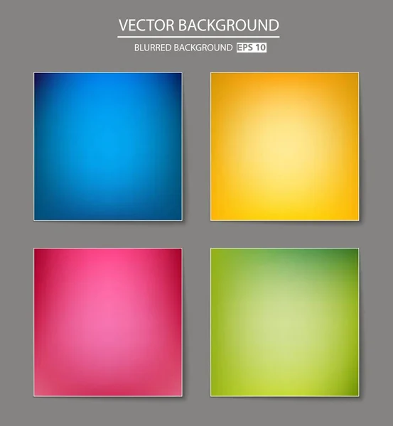 Multicolored blurred background set. — Stock Vector