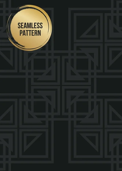 Абстрактний концепт векторний монохромний геометричний візерунок. Темно синій , — стоковий вектор