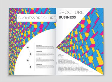 Soyut vektör düzen arka plan set. Sanat kalıp çizmek için, 