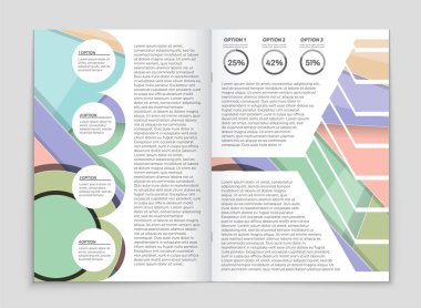 Soyut vektör düzen arka plan set. Sanat kalıp çizmek için, 