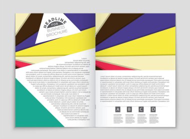 Soyut vektör düzen arka plan set. Sanat kalıp çizmek için, 