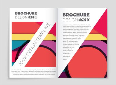 Soyut vektör düzen arka plan set. Sanat kalıp çizmek için, 