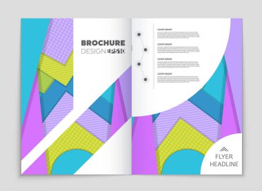 Soyut vektör düzen arka plan set. Sanat kalıp çizmek için, 