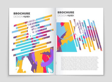 Soyut vektör düzen arka plan set. Sanat kalıp çizmek için, 