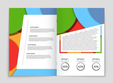 Soyut vektör düzen arka plan set. Sanat kalıp çizmek için, 