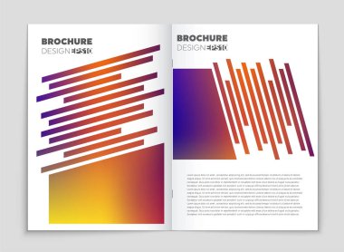 Soyut vektör düzen arka plan set. Sanat kalıp çizmek için, 