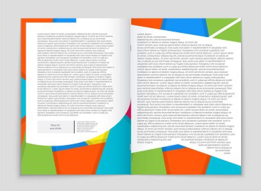 Soyut vektör düzen arka plan set. Sanat kalıp çizmek için, 