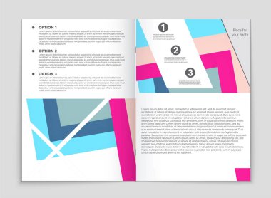 Soyut vektör düzen arka plan set. Sanat kalıp çizmek için, 