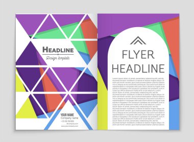 Soyut vektör düzen arka plan set. Sanat kalıp çizmek için, 