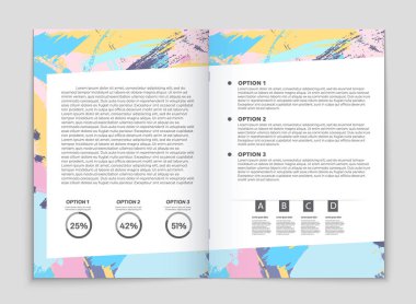 Soyut vektör düzen arka plan set. Sanat kalıp çizmek için, 