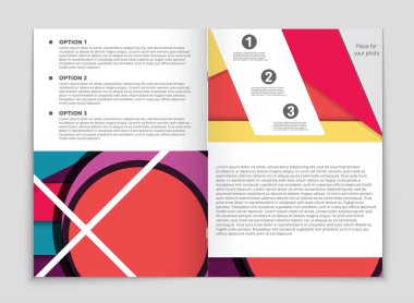 Soyut vektör düzen arka plan set. Sanat kalıp çizmek için, 