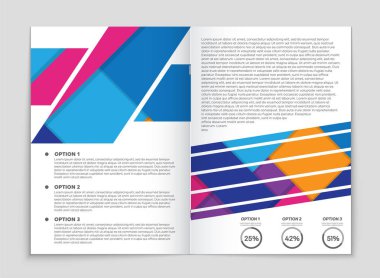 Soyut vektör düzen arka plan set. Sanat kalıp çizmek için, 