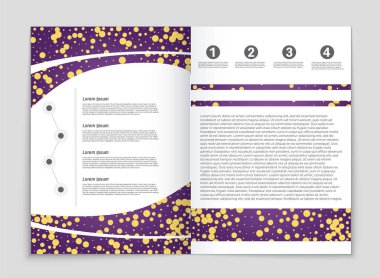 Soyut vektör düzen arka plan set. Sanat kalıp çizmek için, 