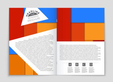 Soyut vektör düzen arka plan set. Sanat kalıp çizmek için, 