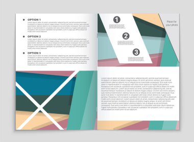 Soyut vektör düzen arka plan set. Sanat kalıp çizmek için, 