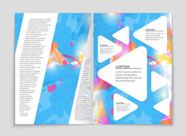 Sanat şablon tasarım kümesi