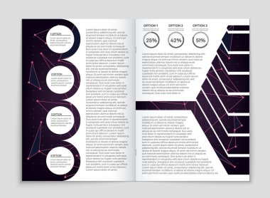 Soyut vektör düzen arka plan set. Sanat kalıp çizmek için, 