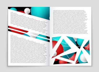 Soyut vektör düzen arka plan set. Sanat kalıp çizmek için, 