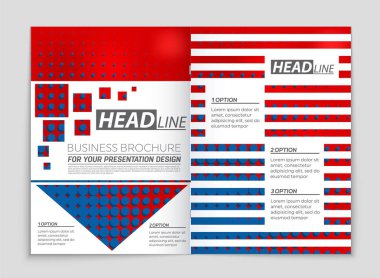 Soyut vektör düzen arka plan set. Sanat kalıp çizmek için, 