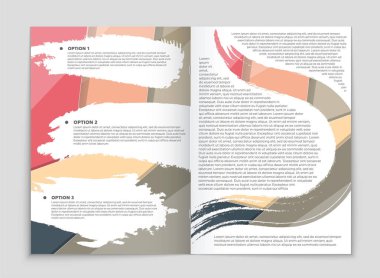 Soyut vektör düzen arka plan set. Sanat kalıp çizmek için, 