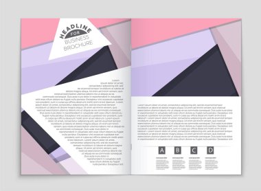 Soyut vektör düzen arka plan set. Sanat kalıp çizmek için, 