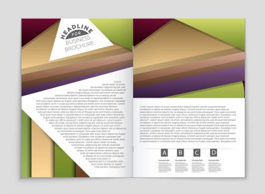 Soyut vektör düzen arka plan set. Sanat kalıp çizmek için, 