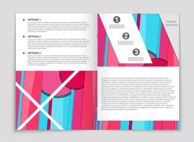 Soyut vektör düzen arka plan set. Sanat kalıp çizmek için, 