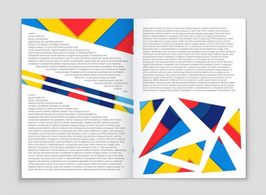 Soyut vektör düzen arka plan set. Sanat kalıp çizmek için, 