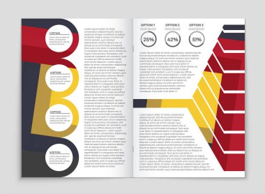 Soyut vektör düzen arka plan set. Sanat kalıp çizmek için, 